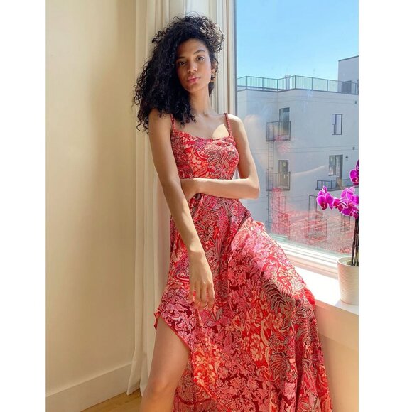 Free People - Forever Yours Smocked Slip Dress - M - Picture 2 of 13